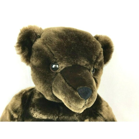 Large Teddy Bear, Dark Chocolate Brown Soft Plush - Picture 4 of 12
